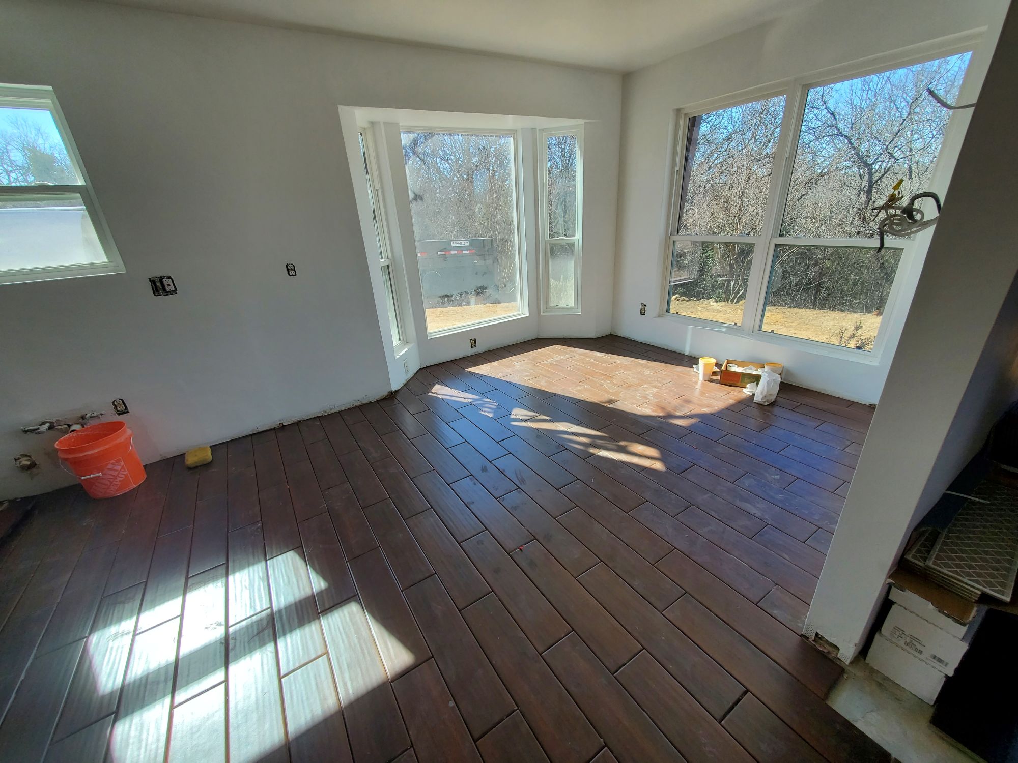 Basement remodeling project